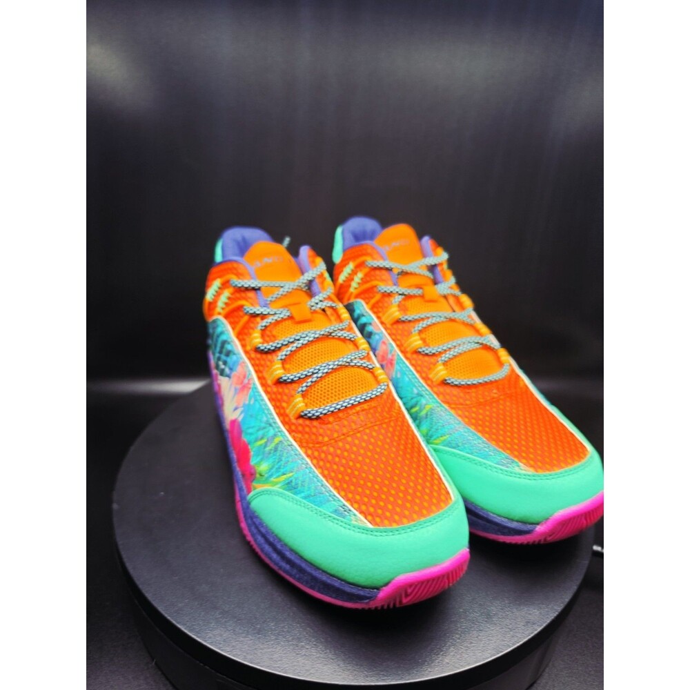 AND1 Explosive T Men’s Low Top Lace-Up Sneaker Floral Orange/Green US 6M/8.5W